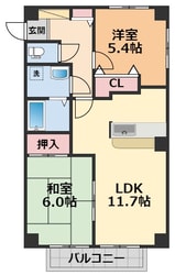 フォブール花の物件間取画像